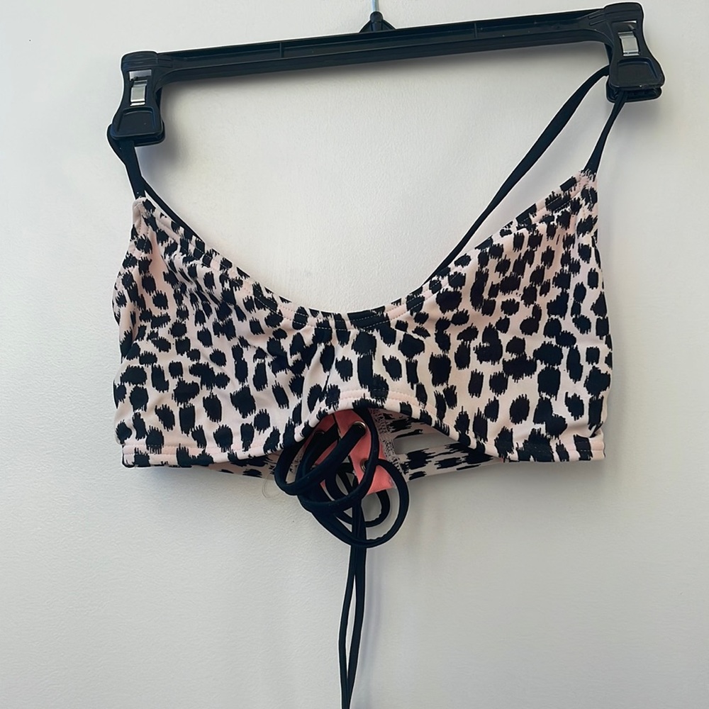 Cheetah print bikini top